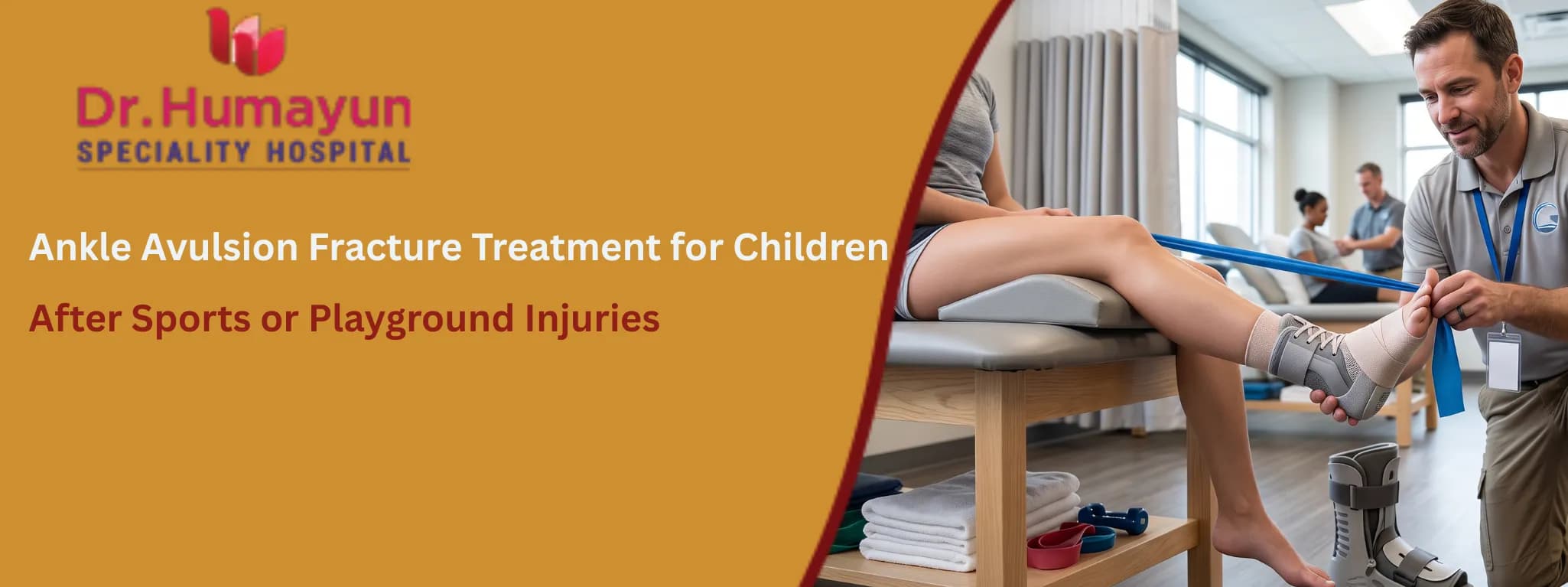 Ankle Avulsion Fracture Treatment for Children After Sports or Playground Injuries, Humayun hospital, chennai